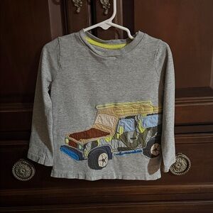Mini Boden jeep camo shirt 2-3y